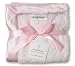 SwaddleDesigns Stroller Blanket, Cozy Microfleece, Pastel Pink Puff Circles with Satin Trim