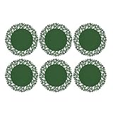 Posavasos de fieltro para bebidas, 6 piezas resistentes al calor con motivos y antideslizantes. | Deco Oficina Casa bajo tazas - Hogar Oficina Cocina Comedor y Comedor