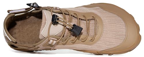 Eagsouni Water Shoes For Women Men Aqua Shoes Closed Toe Hiking Sandals Outdoor Water Sandal Minimalist Barefoot Sneakers Wide Toe Box Zero Drop Swim Beach Pool Surf Shoe,Khaki,42,11 Us Women/10 Us Men thumb #3