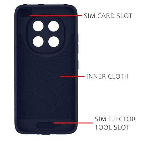 Image of Back Cover | MagFit Ring Design (Non-Magnetic) | Shockproof Case | Anti-Slip Grip | Raised Camera Edges | Slim Protective Case for Mi Redmi Note 15 5G / Note 15 SE 5G / Poco M8 5G (Steel Blue)