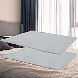 Fanfanwin 1 Pcs Couples Waterproof Mat Lover Reusable Stainproof Blanket Quiet Easy Use Mattress Protector for Adult Multi Functional Bed Sheet Couple Pleasure Comfort (27.5 x 27.5 in,Grey)