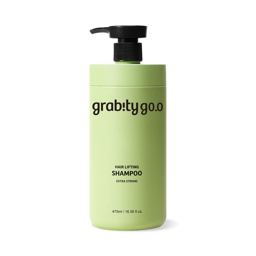 grabity g0.0 Shampoo Volumizzante Extra Forte, con Biotina e Acido Salicilico, Vegano e Senza Solfati, 475 ml