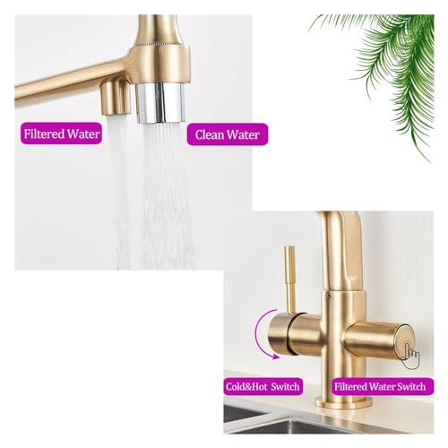 Robinet cuisine filtré extractible chrome blanc design haut de gamme - 6