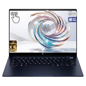 HP EliteBook Ultra G1q AI Laptop, Snapdragon X Elite X1E-78-100, 16 GB LPDDR5x RAM, 1 TB PCIe SSD, 14" 2.2K IPS Touchscreen Display, Qualcomm Adreno GPU, QWERTZ Tastatur, Windows 11 Pro, Blau