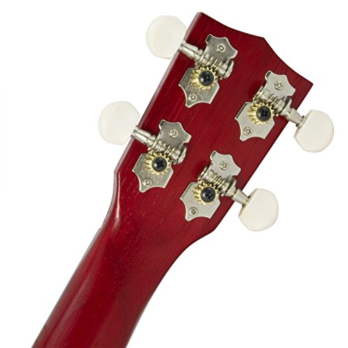 Mahalo 2500-RD Ukulele Soprano – rouge - Les Beatles, Paul McCartney, John Lennon, RIngo Starr, George Harrison Mahalo 2500-RD Ukulele Soprano - rouge – Image 5