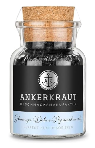 Produktfoto von Ankerkraut Schwarzes Pyramidensalz, grobes Salz mit Aktivkohle, Finisher-Salz, schwarzes Fleur De Sel, Fleisch Fisch&hellip;