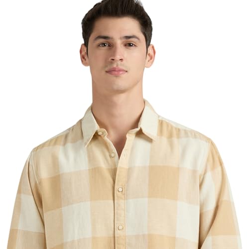 Image of Pepe Jeans Men's Regular Fit Full Sleeve Checkered Cotton Casual Shirt | Check Shirt for Man | Smart & Stylish | Multiple Styles | Mens Casual Shirts