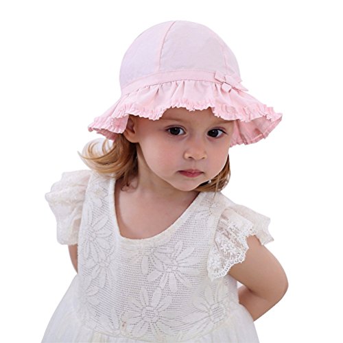 baby girl sun hat with strap
