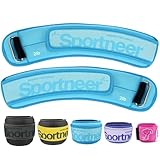 Sportneer Gewichtsmanschetten, Gewichtsmanschetten Fuß, 2 * 0,23kg/2 * 0,45kg/2 * 0,9kg/ 2 * 1,36kg /2 * 2,27kg Armgewichte Handgelenkgewichte Set, Laufgewichte für Hand- und Fußgelenke