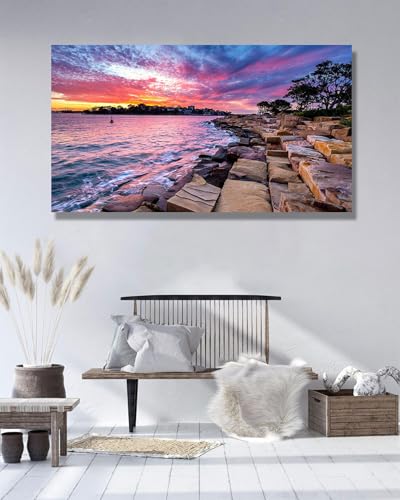 Tableaux pour la mur paysage marin 70x125cm haute définition - 4