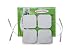 Premium 40 Electrodes 10 Packs of 4 Electrodes 2.0" x 2.0" Each Preferred White Foam Backing with US Made Gel Adhesive for Multiple Use by Eco-Patch®
