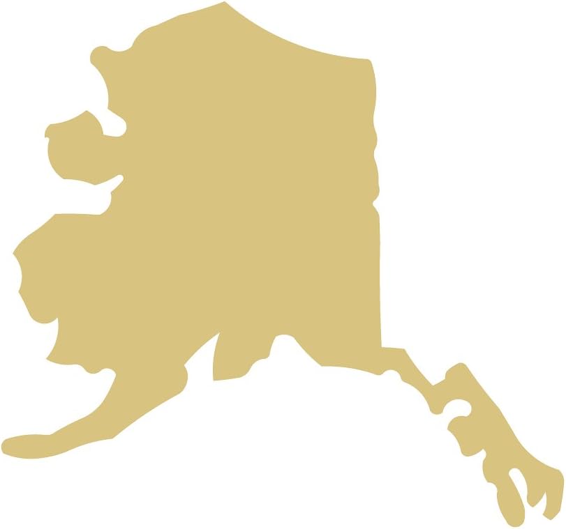 Alaska Cutout Unfinished Wood Home Decor Everyday Door Hanger MDF Shape Canvas Style 1 (22")