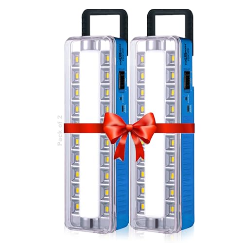 Image of Pick Ur Needs Rechargeable Home Emergency Tube +10 SMD LED Floor Lantern Lamp Light (Dark Blue)