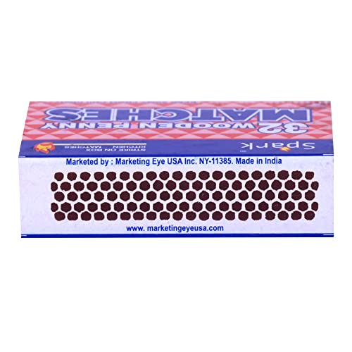 100 Pack Wooden Penny Matches 32 Count Strike On Box Kitchen Camping Fire Wholesale Lot Bulk #TOP3