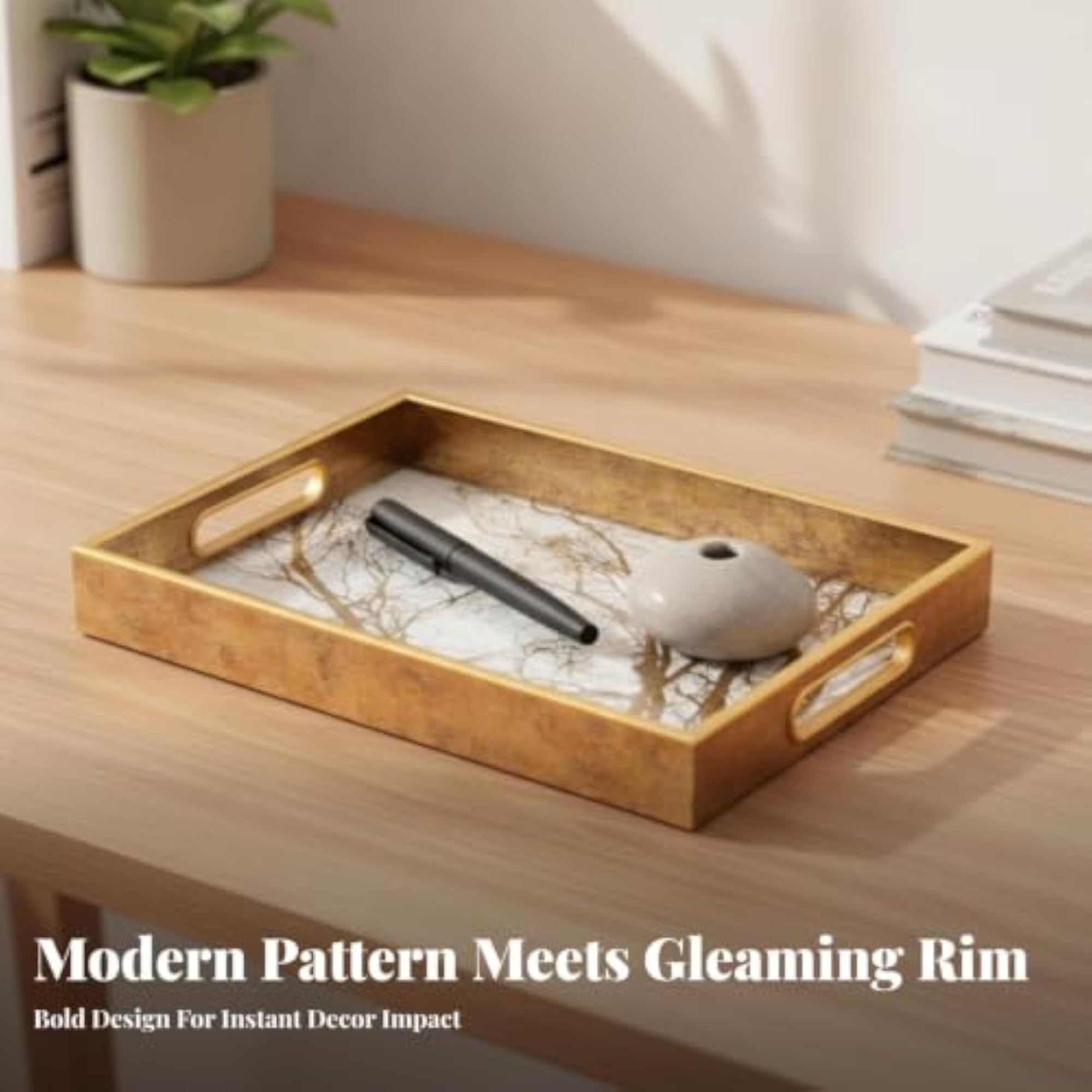 Easy-Care Decorative Storage Tray, Versatile
