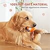 QGI Interactive Dog Toys, Random Path Electric Automatic Moving and Rolling Dogs Toy with Rope for Small Medium Large Dogs, Motion-Activated Dog Stimulation Toy for Boredom Relief (Orange) #2