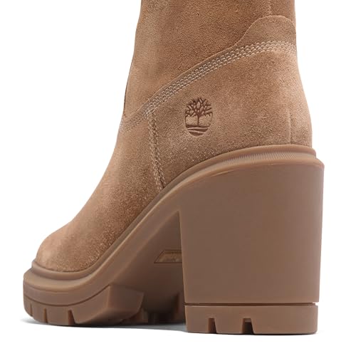 Timberland Timberland Women's Allington Heights Mid Zip Up Boot, Rust Suede, 8.5 Wide