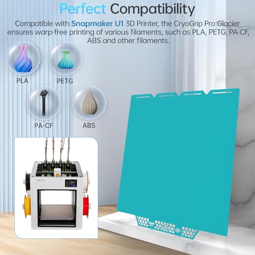 Image of BIQU CryoGrip Pro Glacier Compatible with Snapmaker U1 3D Printer 276x304.5mm Panda Build Plate Double Sided Upgrade Plate Removable Surface Platform