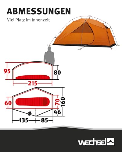 Wechsel Venture 1 Ultraleicht Einmannzelt für Trekking und Camping