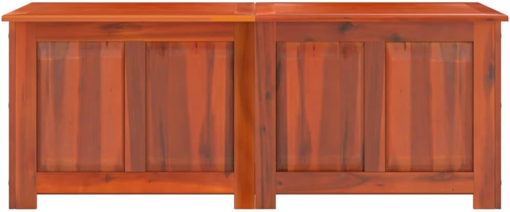 Solid Acacia Wood Storage Chest with Gas Lift Lid, Vintage Style Blanket Box for Living Room, Bedroom, or Hallway, 59.1" Large Rectangular Storage Ottoman with