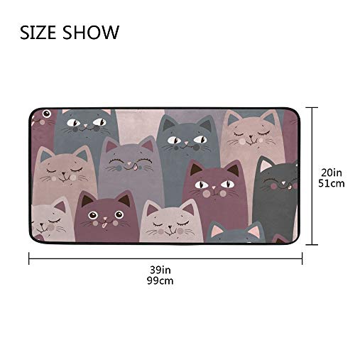 Tapis de cuisine bébé antidérapant et imperméable pour le sol - 5