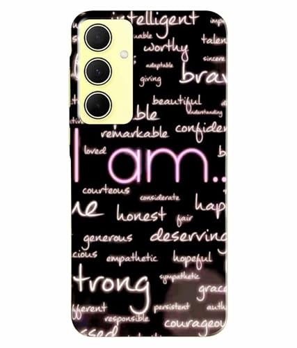 Image of Printed Hard Back Case Cover & Compatible for Samsung Galaxy A55 5G | Samsung A55 5G | Motivation Quotes (Multicolor) - D1190