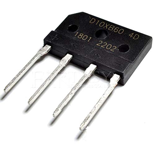 10PCS D10XB60 Bridge Rectifier 10A 600V New and Original IC