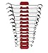 EZ RED Magnetic Flexible 12 Slot Wrench Rack Holder Non-Marring Slim Design Storage Organization