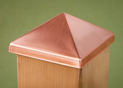 4X4 Post Point Cap - Solid Copper (3-1/2" X 3-1/2") #TOP1