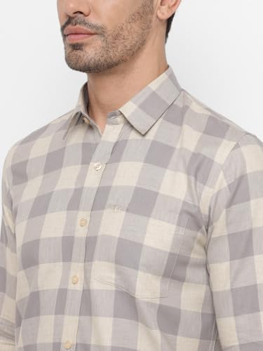 Image of Allen Cooper Checks Shirts for Men - 100% Cotton Comfort Fit Casual and Formal Shirt - Breathable, Soft, Classic Style (Multiple Colors)