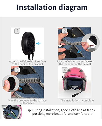 MEETOZ Motorcycle Helmet Bluetooth Headset, Wireless Moto Helmet Communication Systems - Image 4