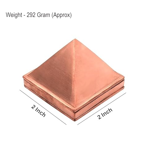 Image of Vastu Copper 3 Layer Pyramid | Pure Copper Vastu Remedy | 2-Inch | Pyramid for Positive Energy, Health & Wealth | Vastu Dosh Remedies for Home & Office | Pack of 1