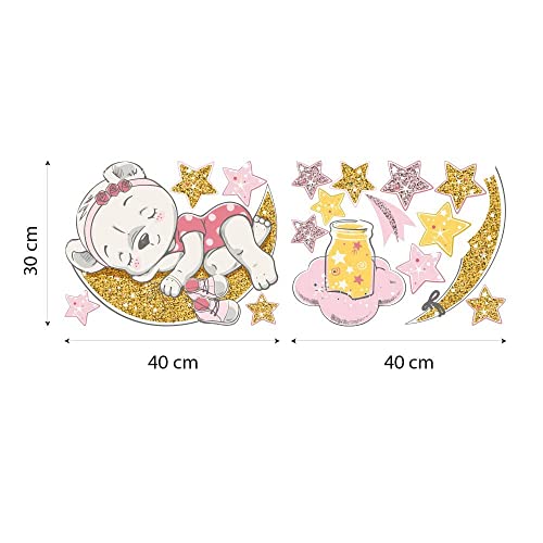 kina - R00544 Wall stickers for kids printed on wallpaper Wall Art, Colour - Model 3, Deux feuilles de 40x30 cm - Image 2