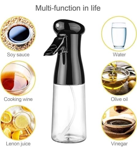 Image of YTM 220ML Oil Sprayer for Cooking, Refillable Olive Oil Spray Bottle, Fine Mist Spray Oil Dispenser for Air Fryer, BBQ, Salad, Roasting & Kitchen Use (Spray Bottle)