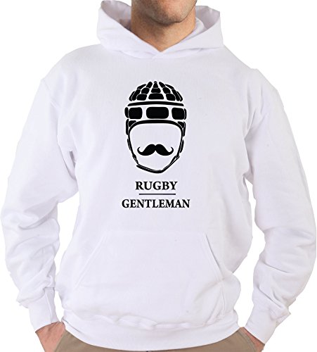 Settantallora - Felpa con Cappuccio KJ1659 Il Rugby è Uno Sport per Gentiluomini Taglia XXL