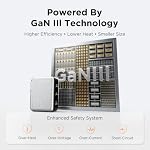 100W GaN USB Charger Block, 3-Port Slim Fast Wall Charger, Silver - Image 6