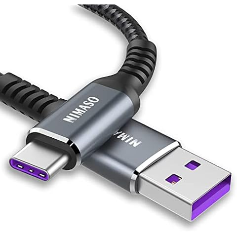 NIMASO USB C Huawei Super Charger 5A 3M Cable Lead Compatible with Huawei P40 lite 5G P30 Pro, P30, P20 Pro,Huawei Phone Charger P20 lite, Mate 20 Pro, Mate 20 RS, nova 5 Pro, Honor 20 P9 Plus Cover