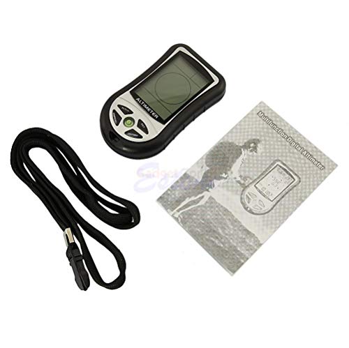 Loolee Digital Altimeter Multifunction LCD Barometer Pressure Tester (No Battery) Digital Barometer