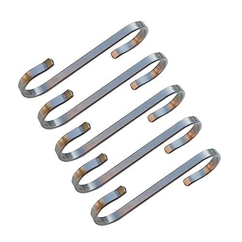 GALPADA 10Piezas Metal Forma De S Organizador De Utensilios De Cocina Inoxidable Colgar Cucharas Sartenes y Ollas