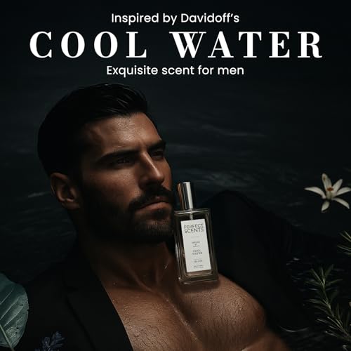 Image of Perfect Scents Fragrances, Inspired by Davidoff's Cool Water, Men's Eau de Toilette, CLEAN, Vegan, Paraben-Free, Phthalate-Free, Never Tested on Animals, 3.4 Fluid Ounces