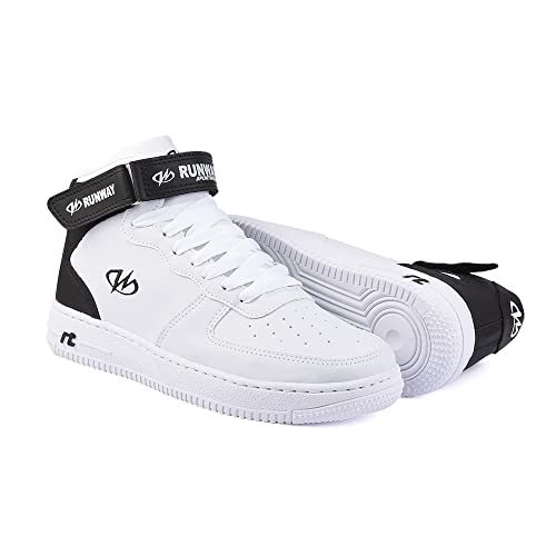 Tênis Sneaker Estilo Retrô Runway Sportwear Masculino Tamanho:40;Cor:Branco e Preto