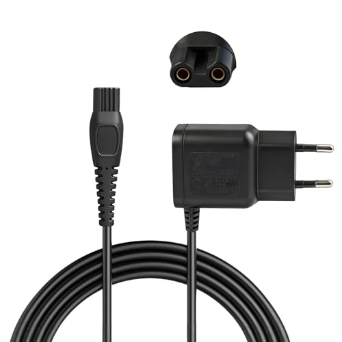 8V HQ850 Afeitadora Cargador para Philips QP2530 QP2630 QP2530/30 QP2630/30, Adaptador para Norelco One-Blade Fuente Afeitadora Eléctrica Híbrida Recortadora, Cable de Repuesto 1M