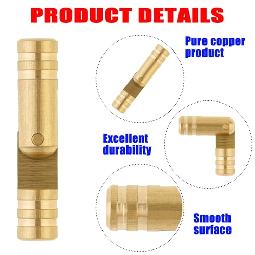 Brass Hidden Hinges Set, 25 Cylinder Hinges (4x17mm) with 25 Magnets (4x3mm), 270 Degree Folding,for Mini Jewelry Box, Music Box, DIY Woodworking Projects by MEILLYOCEAN - Image 3