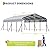 Heavy Duty Carport, Metal Carport with Reinforced Frame and Base for All Weather, Car Ports 13x20 Heavy Duty for Rucks, Boats, Tractors or Party