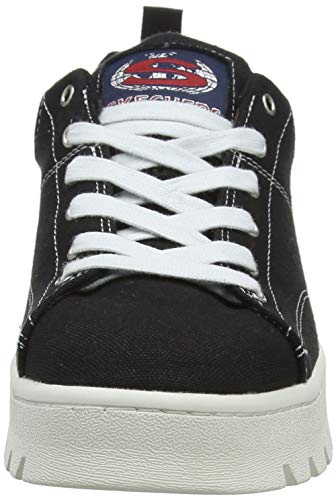 Skechers Skechers Women's Street Million-Wild'in Sneaker, Black Lt Pink Suede Rose Gold Duraleather Trim Blk, 35