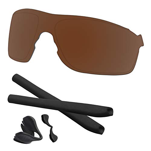 Image of EV Zero Pitch Lenses & Rubber Kits Replacement for Oakley Polarized OO9383 Sunglass