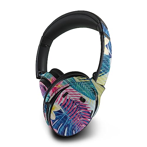 Image of MightySkins Carbon Fiber Skin Compatible with Bose QuietComfort 45 Headphones Summer Vibes | Protective, Durable Textured Carbon Fiber Finish | Easy to Apply | Made in The USA