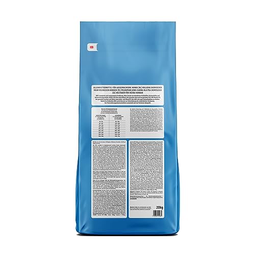 by Amazon Trockenfutter für Hunde, Reich an Rindfleisch mit Erbsen, 20kg