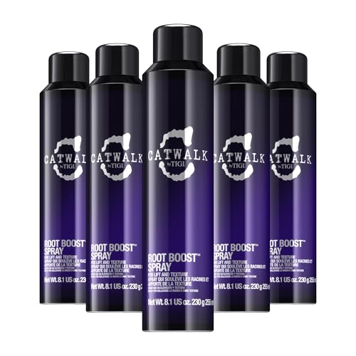 Catwalk by TIGI Root Boost Spray Foam - Directional Mousse for All Hair Types - For Lift & Texture - For All Hair Types - Finish on Wet Hair & Blow Dry - Premium Hair Care Products - 8.1 oz (5 Pack)