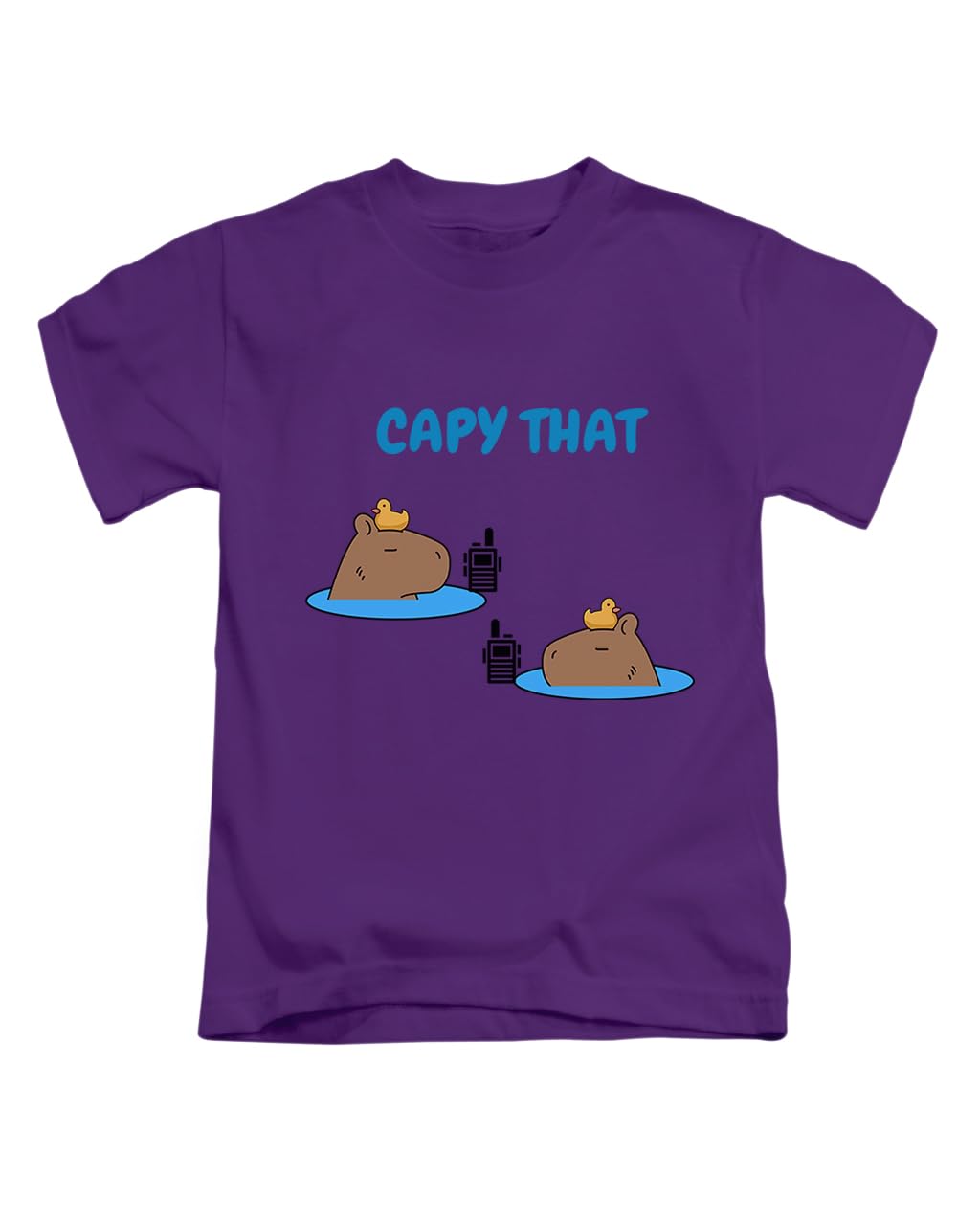 Capy That Capybara Meme Novelty Animal Silly Weird Joke Tee T-Shirt Funny Unisex T Shirt Top Purple